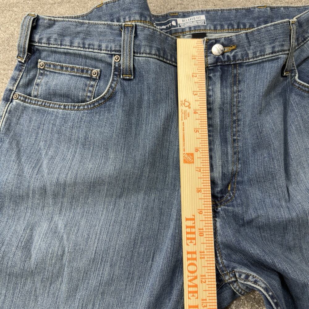 NWOT Carhartt Rugged Flex Relaxed Fit Medium Wash Stretch Denim Jeans Mens 40x32 - Picture 6 of 10